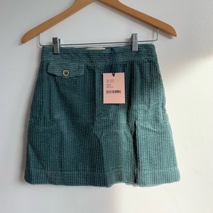 Paloma Wool Corduroy Skirt in Blue/Green
